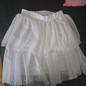 White Tulle Skirt